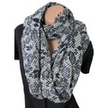 Silk Road Cotton/Rayon Fashion Infinity Scarf 21x70